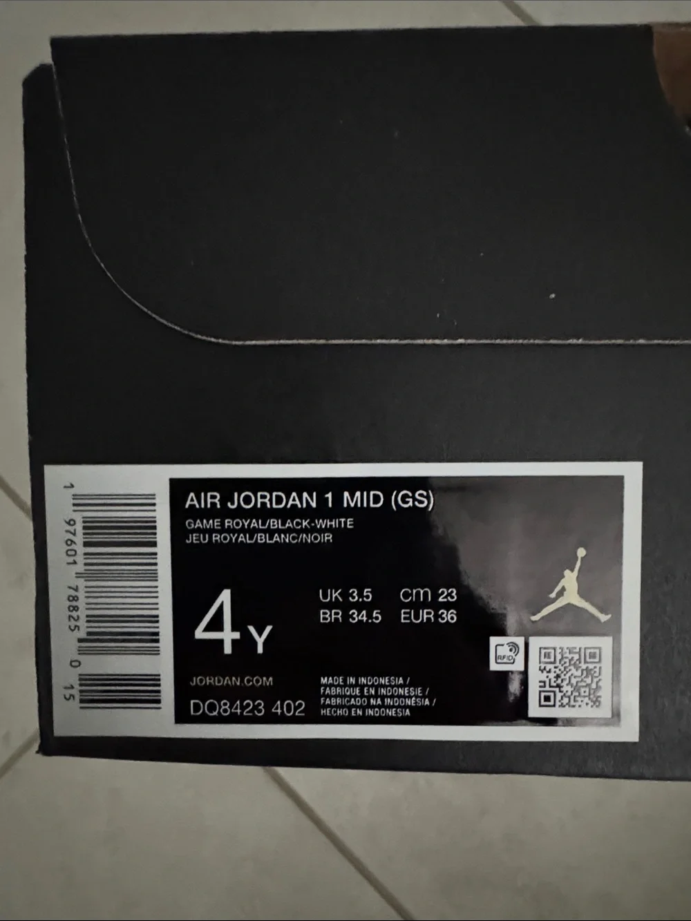 Nike Kids Blue White and Black High-Top Sneakers